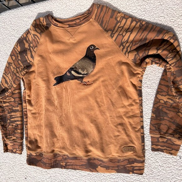Vintage Staple Pigeon Big Embroidery Crewneck Sweater - Picture 1 of 8